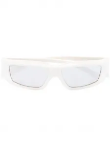 Солнцезащитные очки в прямоугольной оправе Rick Owens, серый