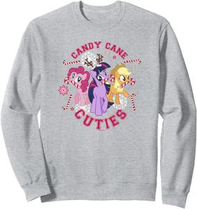 Толстовка My Little Pony: Friendship Is Magic Candy Cane Cuties, серая (серый меланж)