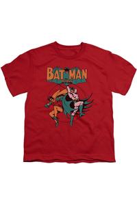 Футболка с коротким рукавом DC Comics Starling Shock для детей Gildan, красный