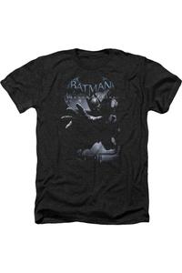 Футболка / футболка Batman Arkham Origins Out Of The Shadows для взрослых Heather Gildan, черный