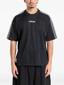 Полосатый джемпер Adidas, черный