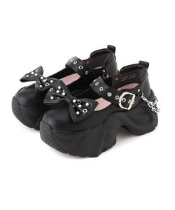 Кроссовки с толстой подошвой и ремешком Yosuke Usa, цвет Black