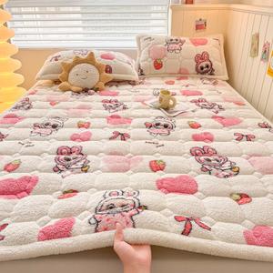 Yalu Комплект матраса из плюша Teddy 150x200 см (матрас и 2 наволочки), цвет 可爱布布