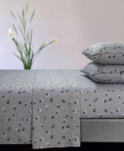 Floryn 170-GSM Фланелевые простыни с очень глубокими карманами Tribeca Living, серый