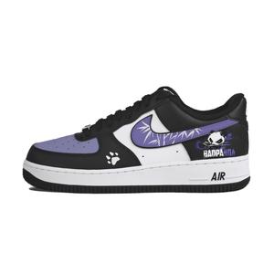 Nike Кроссовки Air Force 1 для скейтбординга, износостойкие, низкие, унисекс, черные