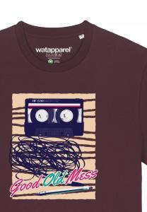 Футболка с принтом GOOD OLD MESS watapparel, темно-красный