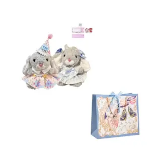 Очаровательные милые плюшевые куклы кролики высота 15см AOLETU