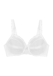 Мягкий бюстгальтер Ladyform на косточках, кружевной, однотонный, женский Triumph, цвет White