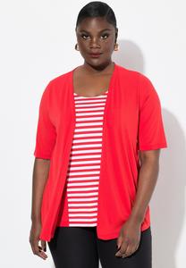 Футболка с принтом LAYERED LOOK  Ulla Popken, красный