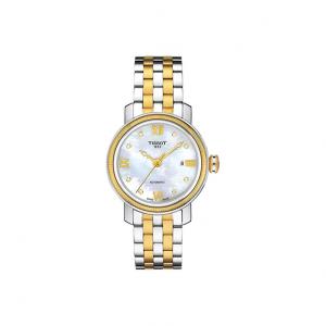 TISSOT Часы Automatic Mechanical Movement Women's Watch Watch 29mm White Dial Stainless Steel Case Stainless Steel Watchband, White Dial Steel Band