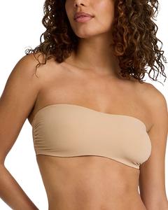 Бандо-бюстгальтер Double Take с кружевом Commando, коричневый/бежевый