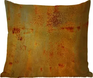 Подушка для улицы - Ржавый - Желтый - Винтаж - 50x50 см - Устойчива к погодным условиям - Подушка для отдыха - Удобная - Подушка с изображением MuchoWow
