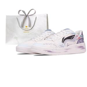 Li-Ning Sycee Purple Mist Wander, просторная сумка для покупок с амортизацией, устойчивая к истиранию и скольжению, низкие