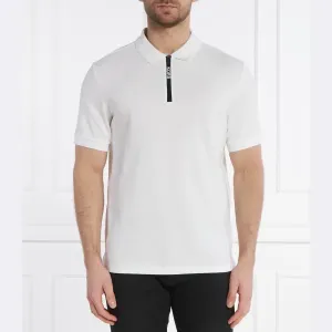 Рубашка-Поло классического кроя с молнией и логотипом SS Michael Kors, белый