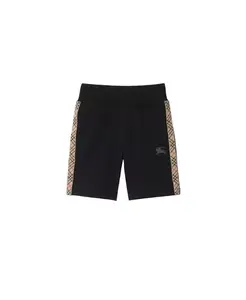 Хлопковые шорты в клетку для мальчиков - для малышей и для детей постарше Burberry, черный