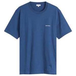 Футболка с принтом логотипа Johannes Organic Norse Norse Projects, Estate Blue