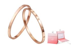 CAROMAY Розовое золото браслет женский