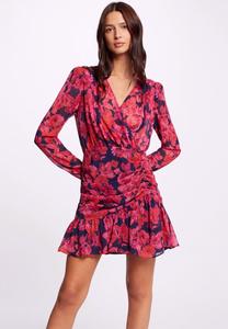 Летнее платье Printed Shirred Short Morgan, цвет multico