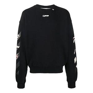 Толстовка ss20 caravaggio arrows mens sweatshirt Off-White, черный