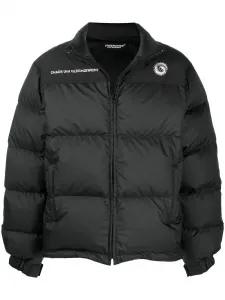 Пуховик с надписью Undercover, черный