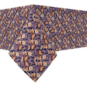 Прямоугольная скатерть, 100 % хлопок, 60х84 дюйма, цветочный 17