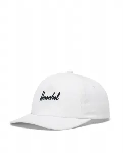 Кепка унисекс из белой ткани с вышивкой Herschel, белый