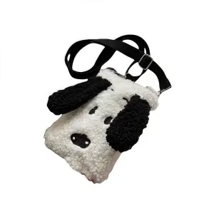 Doll Products Handsome, Puppy Plush Cell Phone Pouch[White]