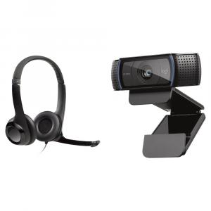 Веб-камера Logitech C920s HD Pro Webcam with USB Headset H390 Kit