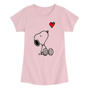 Футболка с принтом Peanuts Snoopy для девочек 7-16 Licensed Character, Heather Pink