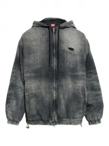 Куртка D-Offy-S на молнии с капюшоном Diesel, серый