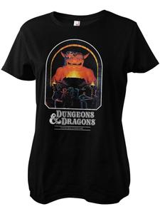 Dungeons And Dragons Футболка "Dungeons & Dragons Fantasy Role-Playing Game Girly Tee" черного цвета