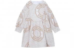 Детское платье Burberry Kids, цвет White