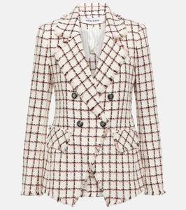 Двубортный пиджак taja из смесового хлопка Veronica Beard, мультиколор