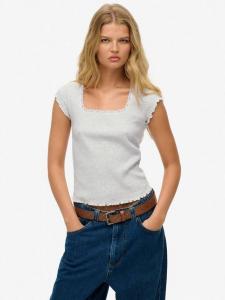 Футболка с квадратным вырезом Essential Superdry, Glacier Grey Marl