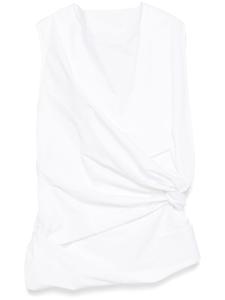Jil Sander поплиновый топ, белый