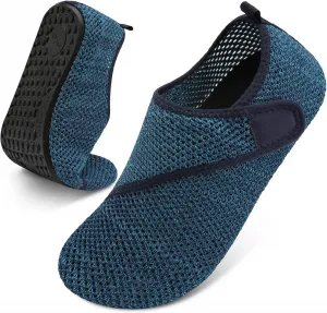 BARERUN Обувь для водных видов спорта на босу ногу с быстрой сушкой, аква-носки для плавания, пляжа, бассейна, серфинга, йоги для женщин и мужчин, синий