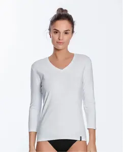 Женская хлопковая майка с рукавом три четверти Punto Blanco, белый