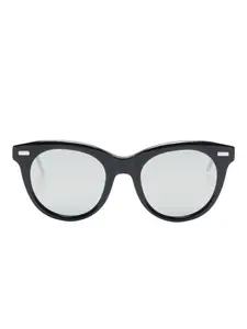 Солнцезащитные очки с геометрической оправой Thom Browne, черный