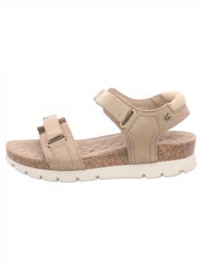 Женские спортивные сандалии на плоской подошве бежевого цвета PANAMA JACK