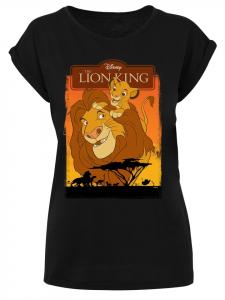 Футболка Король Лев Симба и Муфаса черного цвета F4NT4STIC
