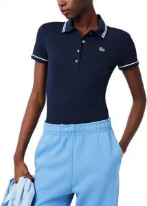 Женская поло Lacoste L.12.D Slim Fit с отделкой