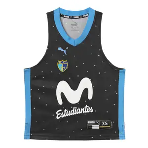 Детская выездная рубашка Puma Movistar Estudiantes 2024-2025, черный