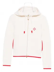 Толстовка на молнии с вафельной текстурой CASABLANCA, нейтральный