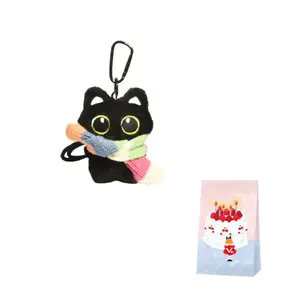 Dolls and bears dance Очаровательные черные кошки куклы-талисманы плюшевый кулон 12см высота