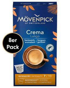 Кофейные капсулы CREMA LUNGO в алюминиевых капсулах от Mövenpick, 8х10 штук