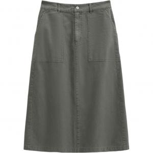 Повседневная длинная юбка женская GAP, зеленый