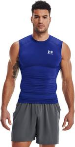 Under Armour мужская футболка HeatGear без рукавов, Royal Blue (400)/White