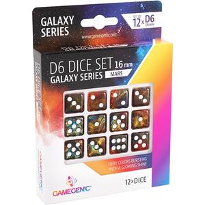 Аксессуары Gamegenic Galaxy Series 16mm d6 Set: Mars (12)