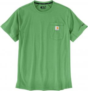 Carhartt мужская футболка с карманом Force Relaxed Fit Midweight с коротким рукавом, Loden Frost