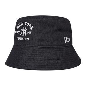 New Era Хлопковая панама унисекс черная с полиэстером, вискозой и эластаном, Black